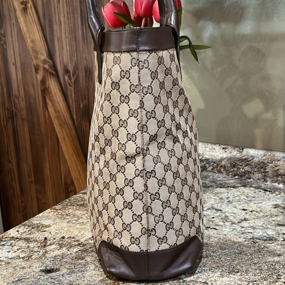 TODAY SALE ONLY - Gucci EUC Monogrammed Shopper Tote Bag - Picture 2 of 11